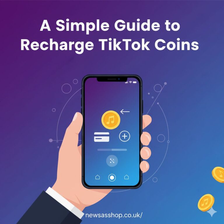 A smartphone displaying the TikTok app's coin recharge screen with various coin packages and prices.