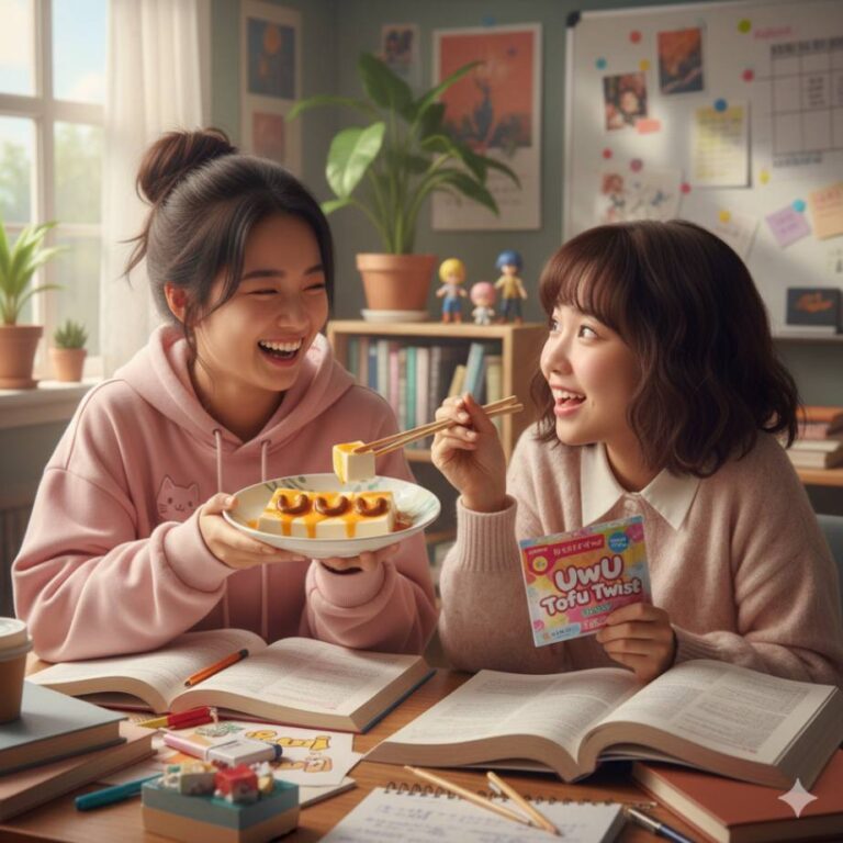asian step sisters take study break - uwu tofu