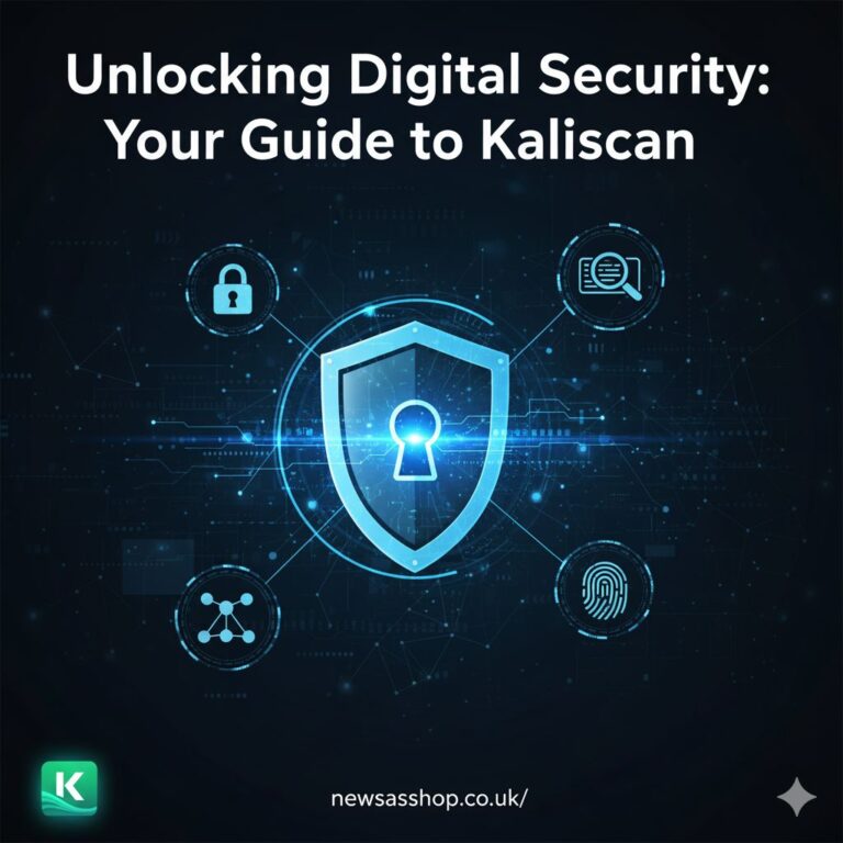 A symbolic image representing digital security, such as a futuristic lock or a network diagram being scanned by a magnifying glass.