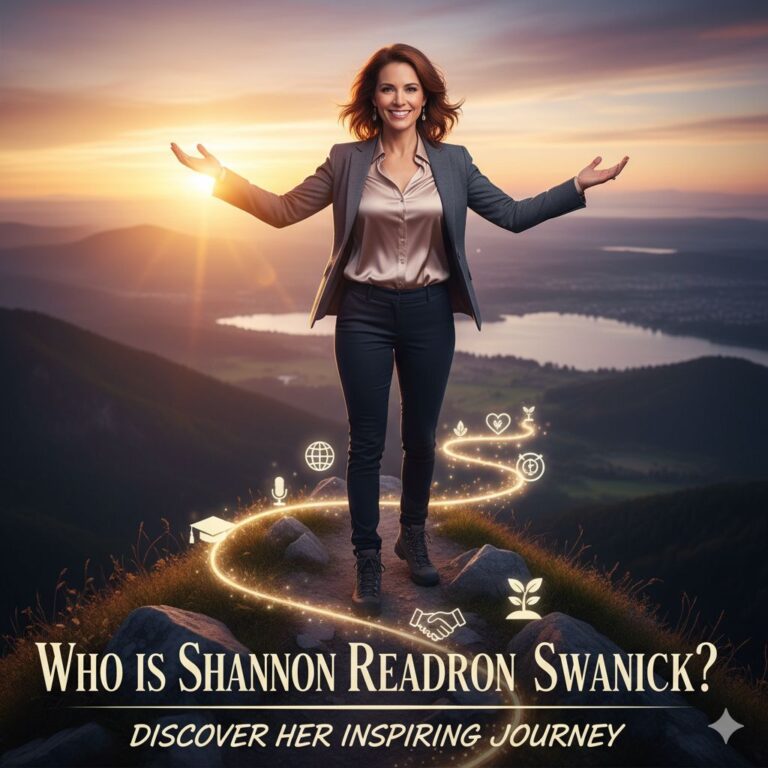 A professional portrait of Shannon Reardon Swanick in a business setting, smiling confidently.