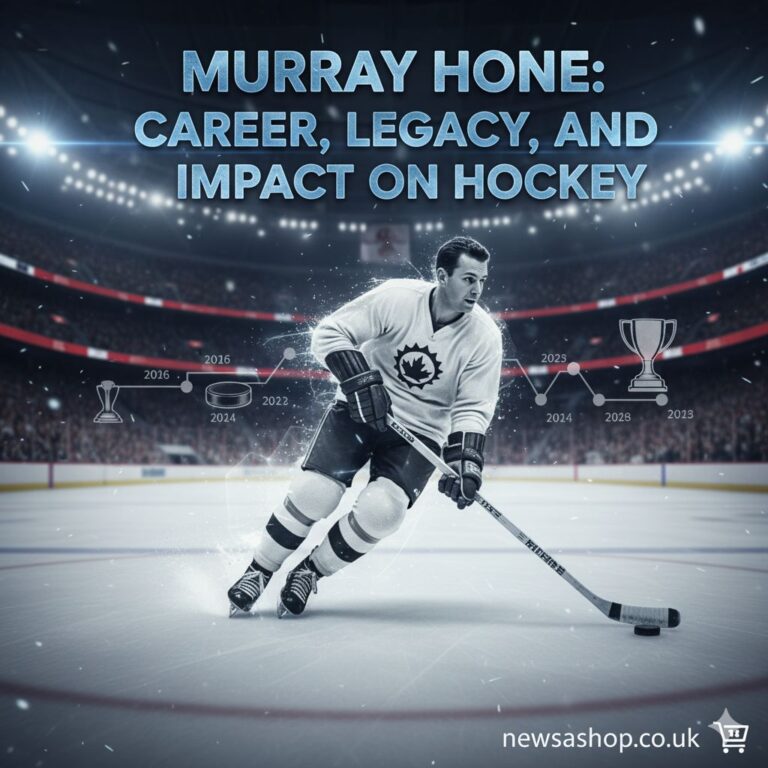 Murray Hone officiating a hockey game, showcasing his career and legacy in professional hockey.