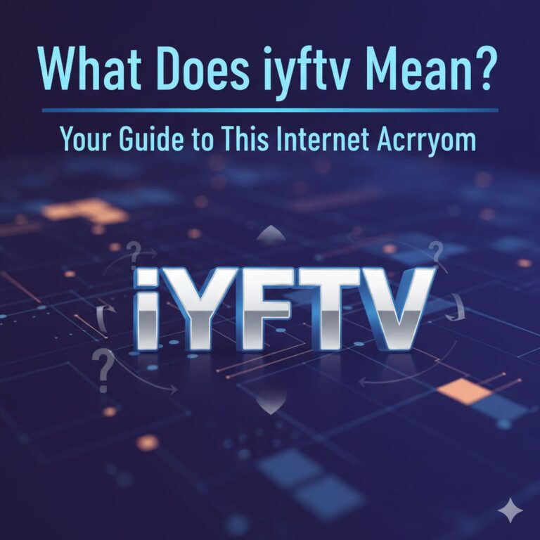 A stylised graphic with the letters "iyftv" over a background of a colourful, abstract digital art piece, representing online culture.
