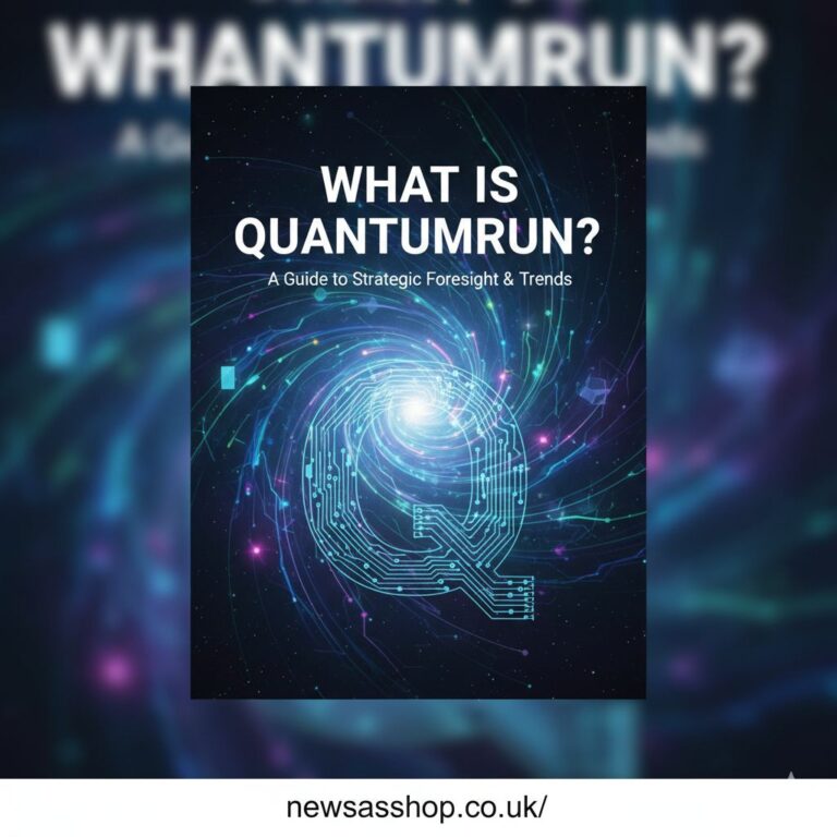 An abstract digital visualisation of the Quantumrun foresight platform processing data streams to form strategic insights about the future.