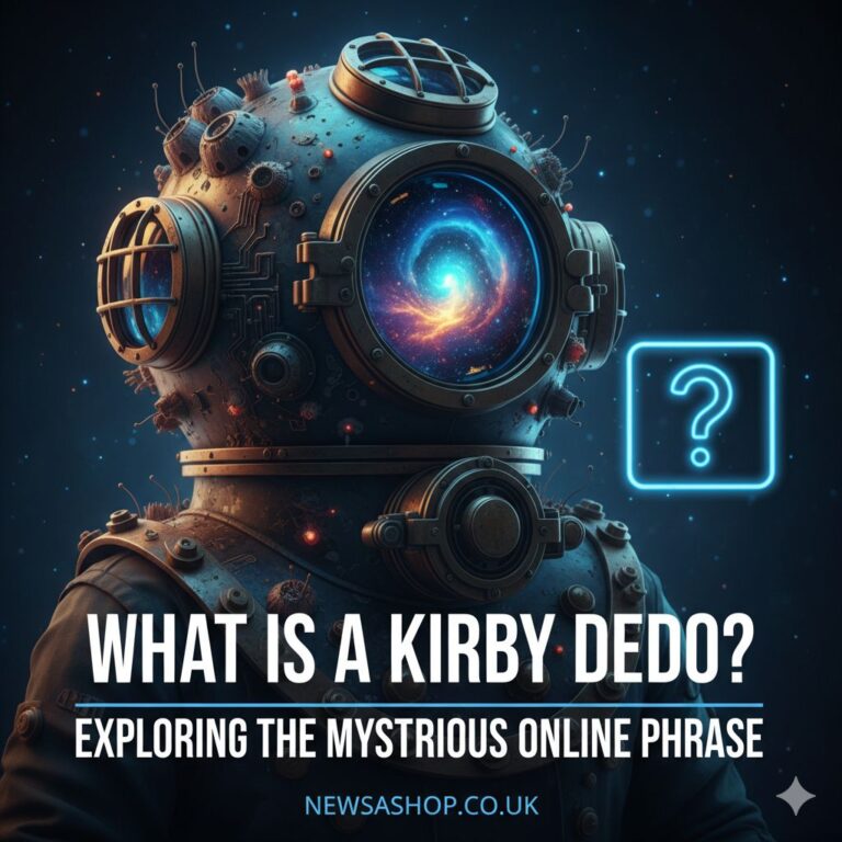What Is a Kirby Dedo? Exploring the Mysterious Online Phrase An abstract image with a magnifying glass over the words "kirby dedo", a pink round character illustration with a finger pointing
