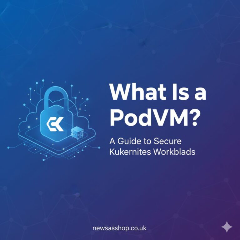 What Is a PodVM? A Guide to Secure Kubernetes Workloads An illustration of a podvm, showing a Kubernetes pod icon safely isolated inside a virtual machine cube, demonstrating workload security.