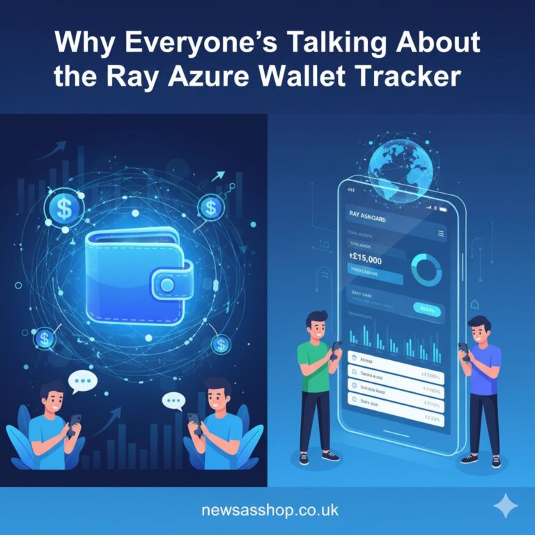 A close-up shot of the slim Ray Azure Wallet Tracker being slid into a modern leather wallet.