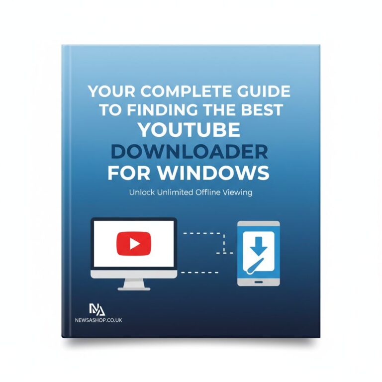 A person using a laptop with the YouTube logo on the screen, illustrating the use of a YouTube downloader for Windows.