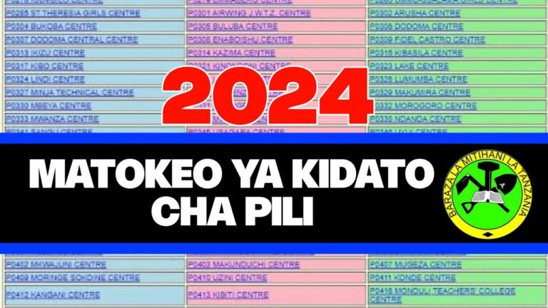 2024 NECTA Form Two Results